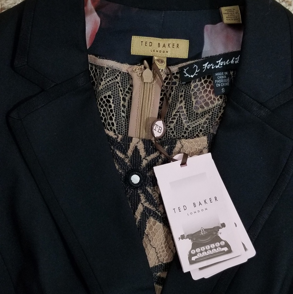 🔥LAST 1🔥 NWT TED BAKER ZAMIAW VEST FLORAL BACK - Picture 4 of 6
